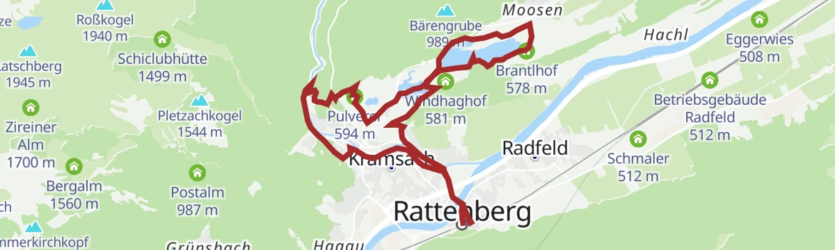 Route map: KulTour - Wasserweg Kramsach